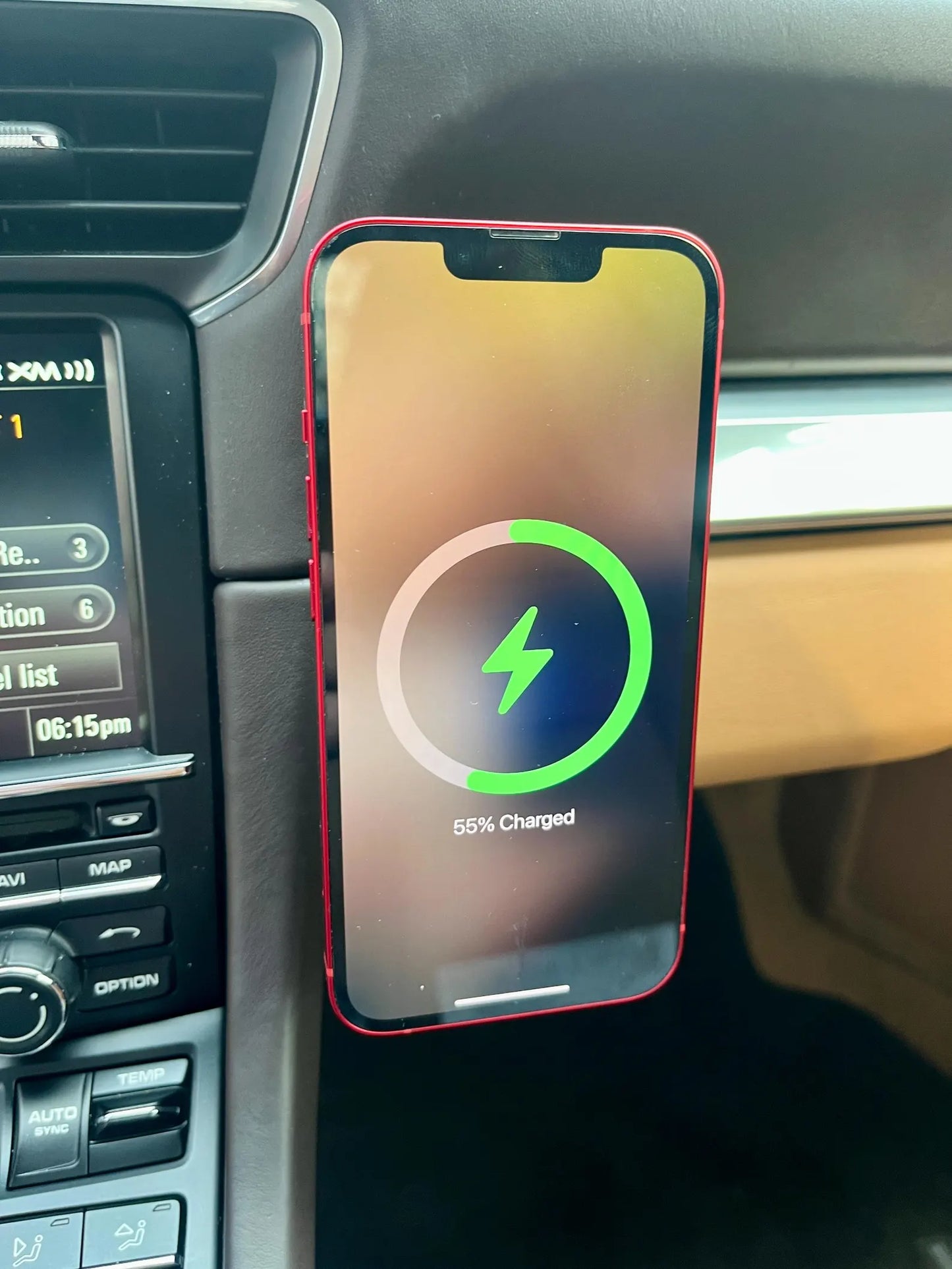 Porsche phone mount