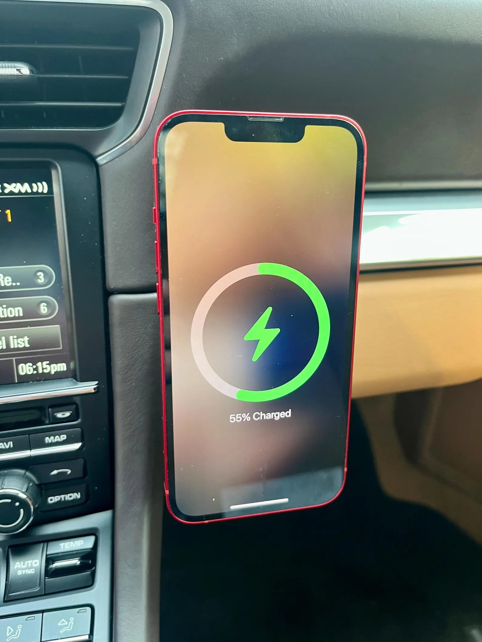 Porsche phone mount