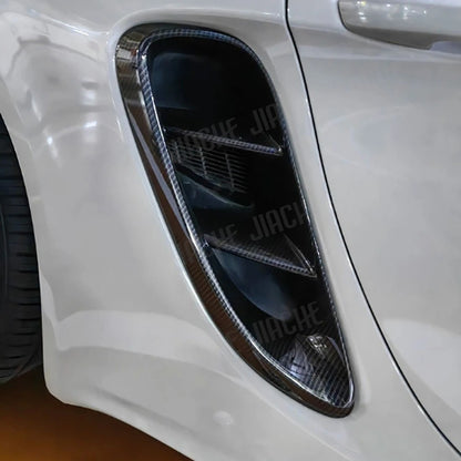 Porsche 718 / 982 Dry Carbon Fiber Side Air Intake Grilles – Boxster & Cayman